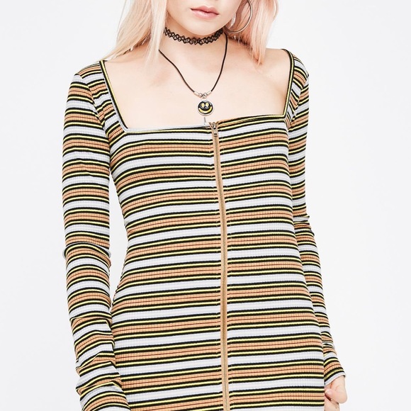 NWT DOLLS KILL Mellow Body Language dress y2k - Picture 2 of 6